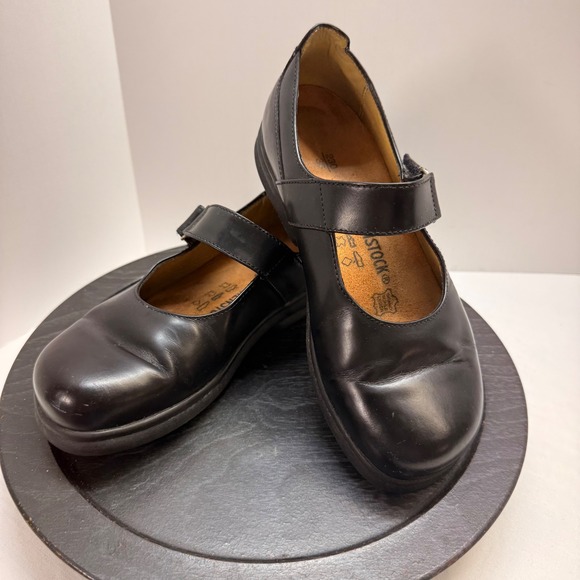 Birkenstock Shoes - Birkenstock Black Mary Jane Flats with Strap